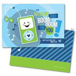 Spark & Spark Valentine's Day Exchange Cards - Boom Boom For You (Blue)
